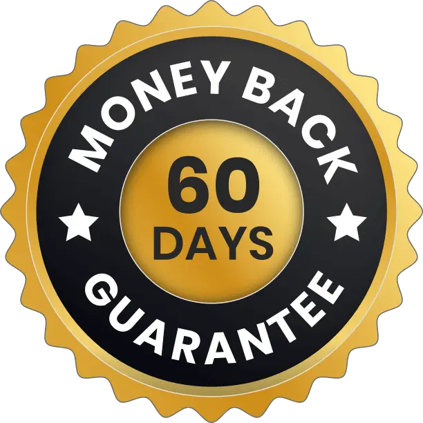 KeraFirm Pro 60 day money back guarantee badge